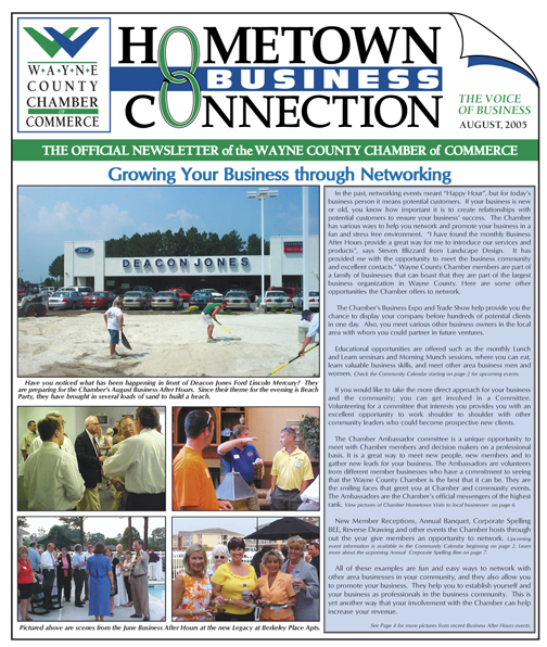 Wayne County Chamber of Commerce Publication | Hometown Business Connection Cover