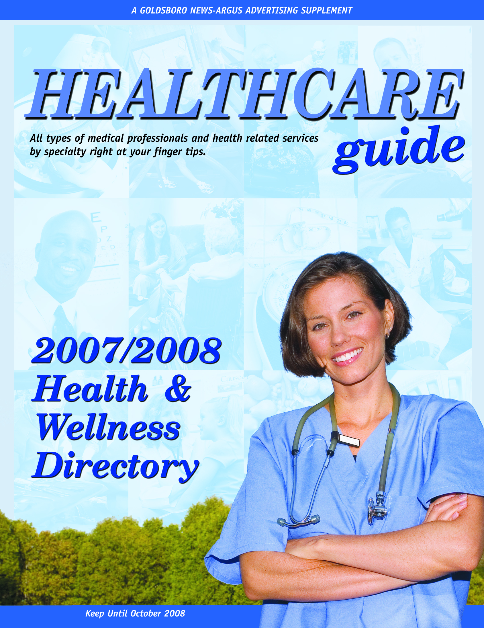 Healthcare Guide Publication Cover Design for the 2007/2008 Heath and Wellness Directory