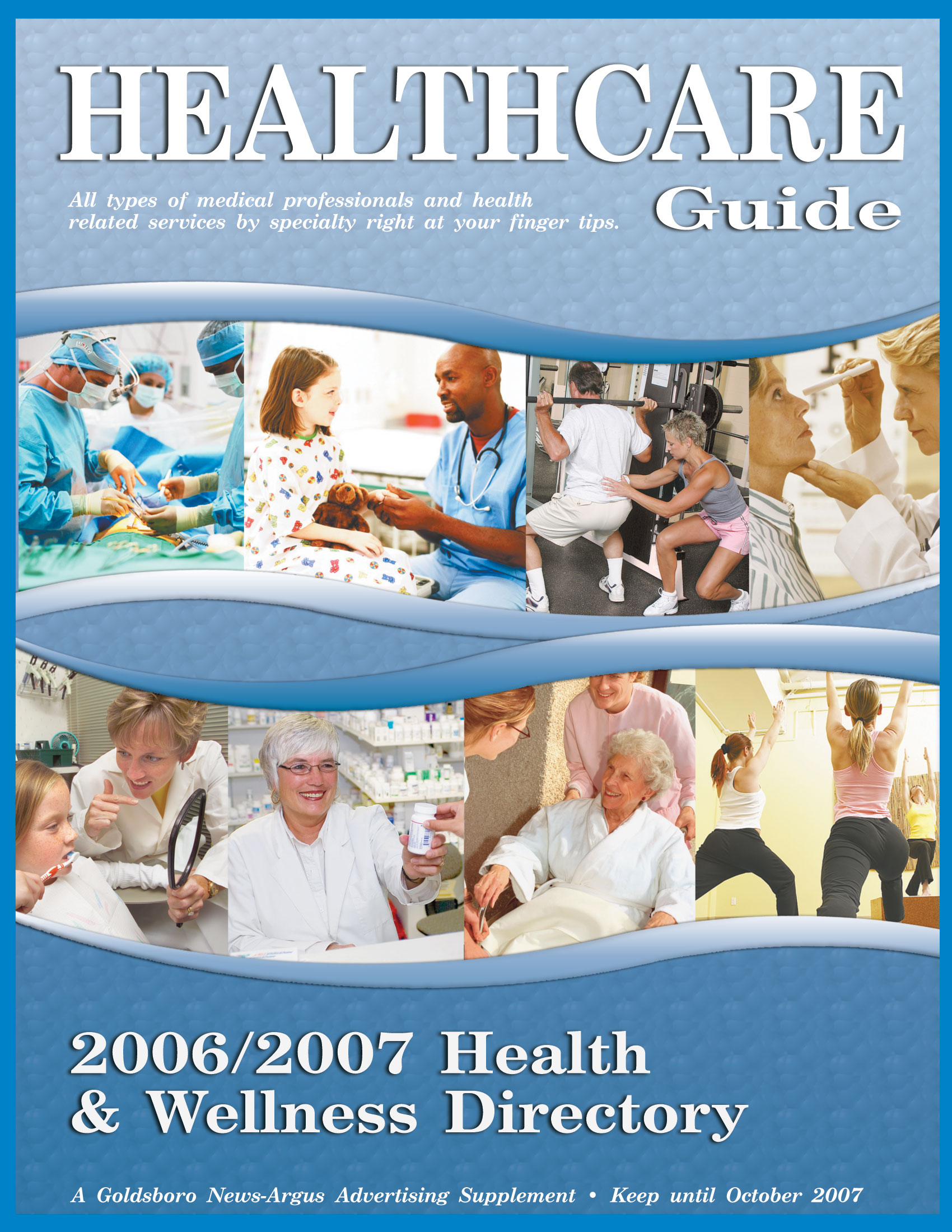Healthcare Guide Publication Cover Art for the 2006/2007 Health and Wellness Directory