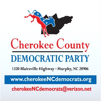 Cherokee County Democratic Party Window Decal Design